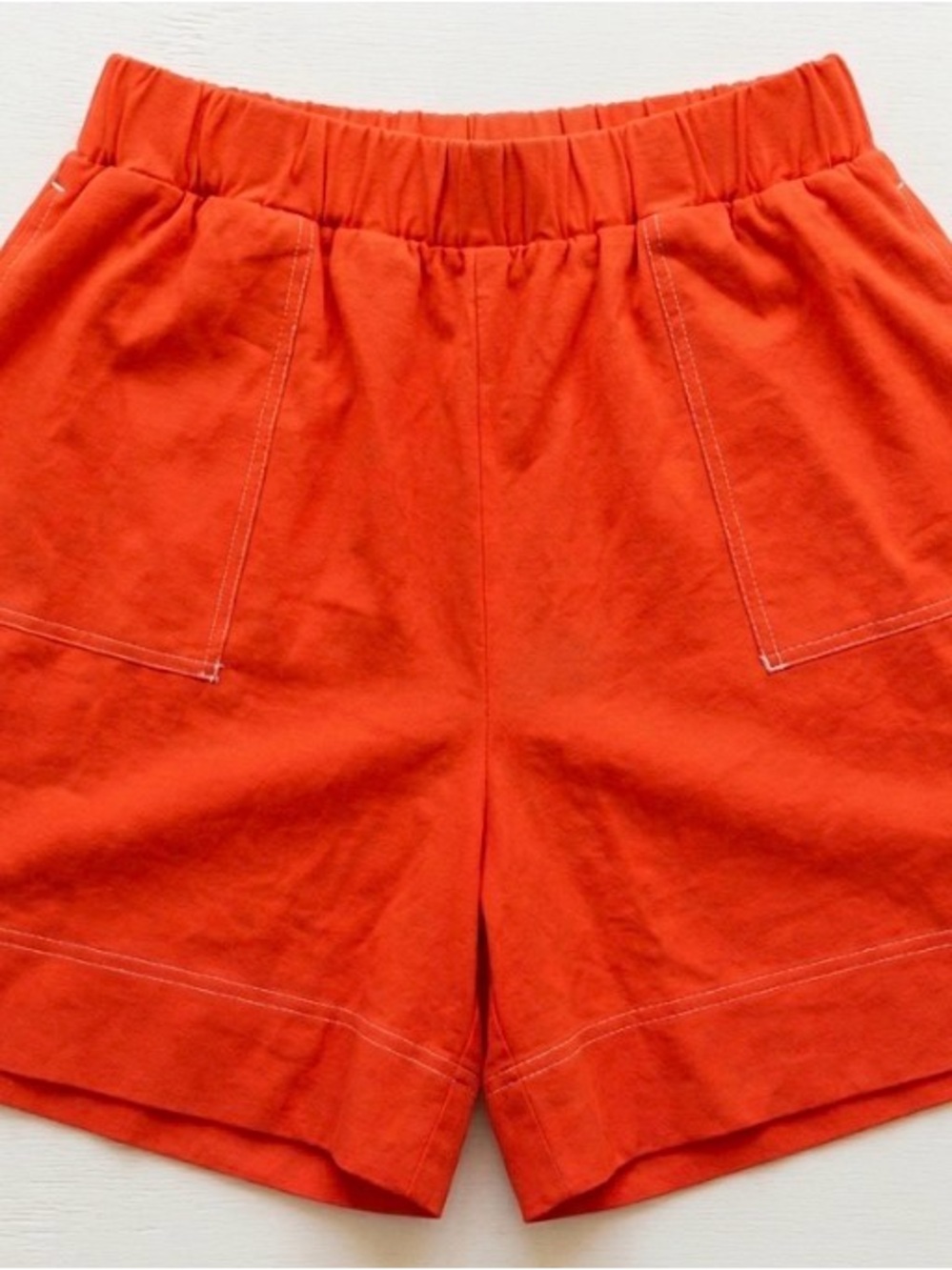 FP Beach Morning Breeze Pull On Shorts Orange Contrast Stitch NWOT - Picture 8 of 8